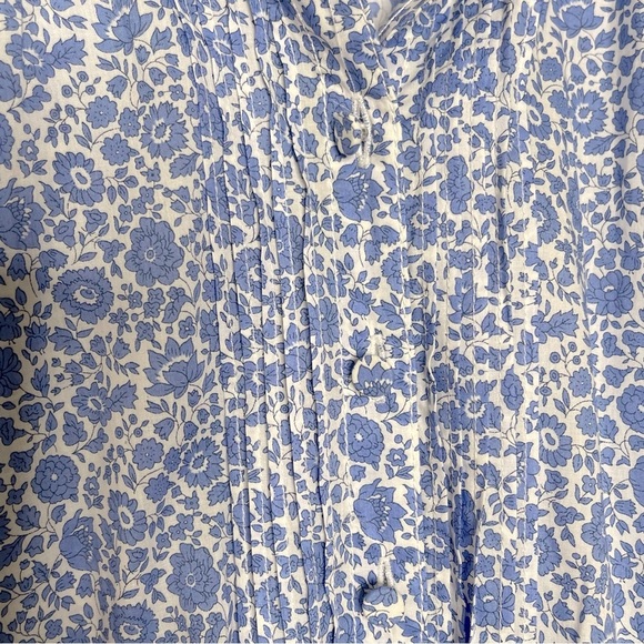 J.Crew Ruffle-collar mini dress in Liberty fabric wedding floral pockets - Picture 9 of 15